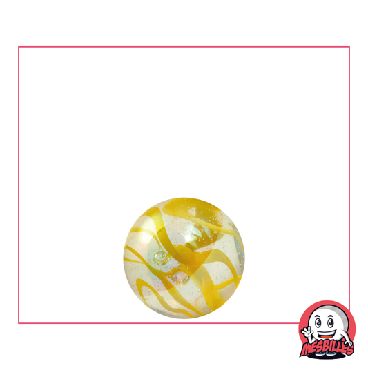 1 Canica Cinta Amarilla 14 mm