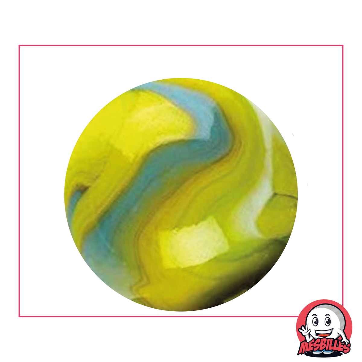 1 Canica Tigre Verde 42 mm