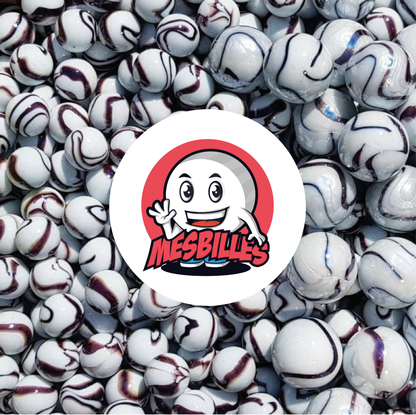 1 Canica Zebra Marrón 25 mm