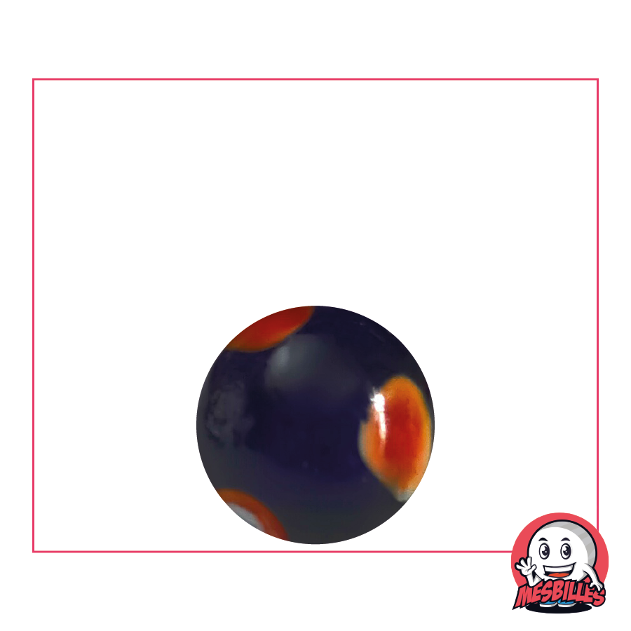Canica Galactika Azul, Canica Translúcida de 16 mm, Canica de vidrio