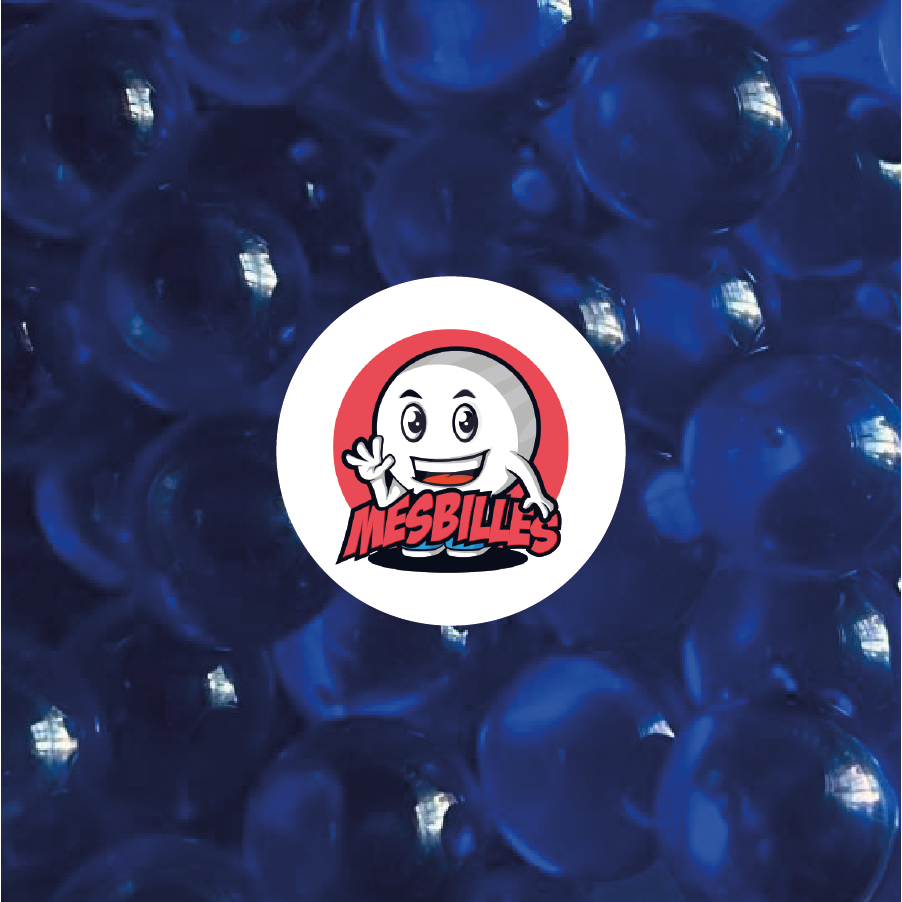 1 Canica Luz Azul-Noche 10 mm