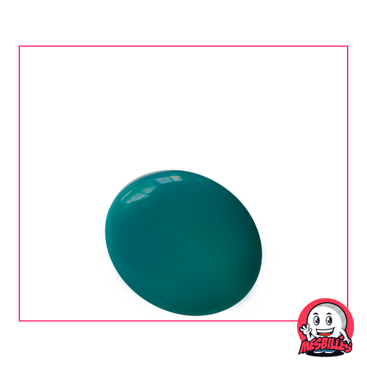 1 Canica Plana Perla Azul Pato 30 mm