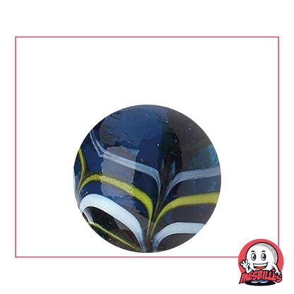 1 Canica Spider Azul 25 mm