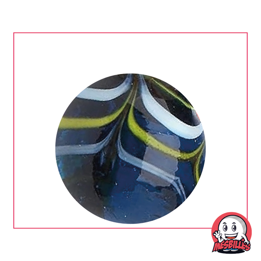 1 Canica Spider Azul 35 mm