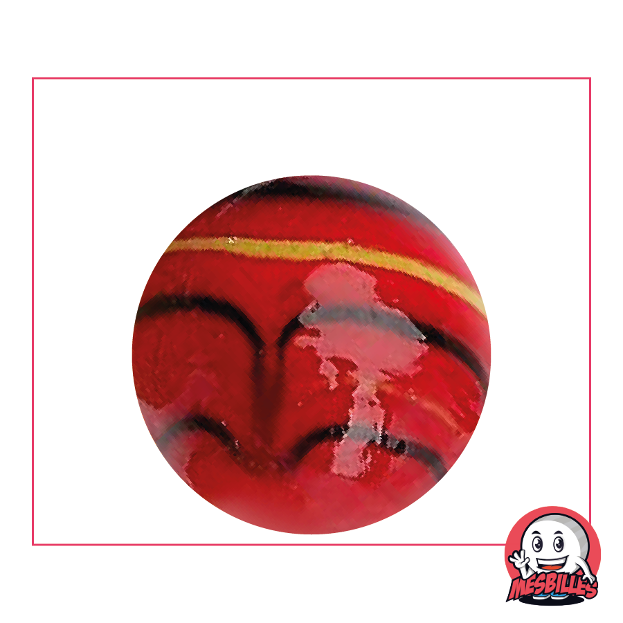 1 Canica Spider Roja 35 mm