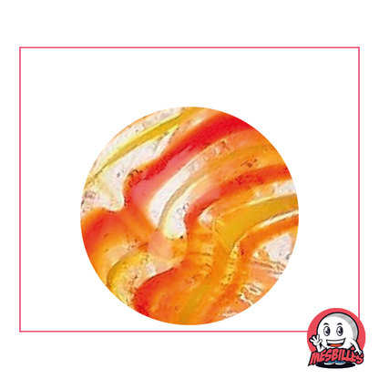 1 Canica Spider Roja y Amarilla 35 mm